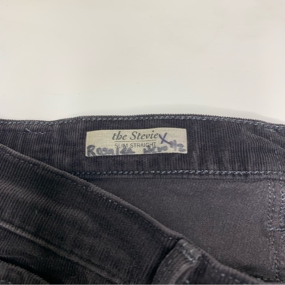 AG The Stevie Slim Straight Brown Corduroy Pants Brown 27R - Picture 4 of 12